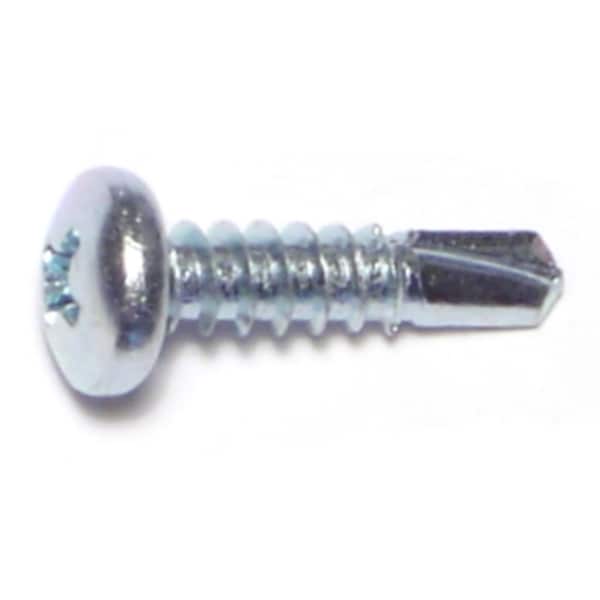 Midwest Fastener Self-Drilling Screw, #10 x 3/4 in, Zinc Plated Steel Pan Head Phillips Drive, 30 PK 67694 - main